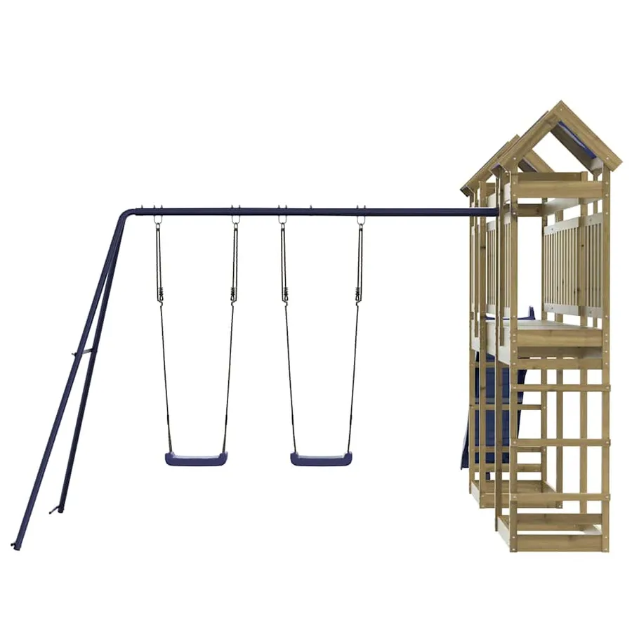 Aire de jeux d'extérieur bois de pin imprégné - 7