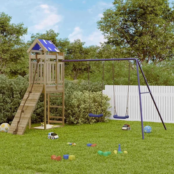 Aire de jeux d'extérieur bois de pin imprégné