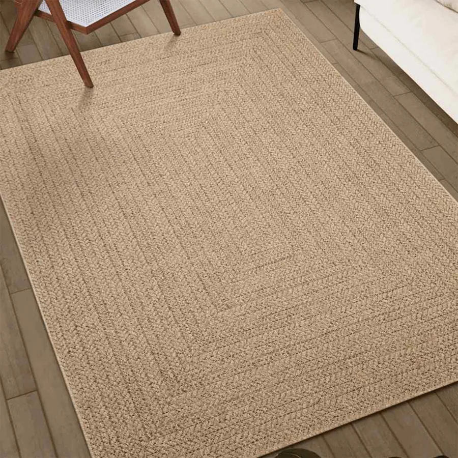 Tapis ZIZUR 80x250 cm aspect de jute intérieur et extérieur - 3
