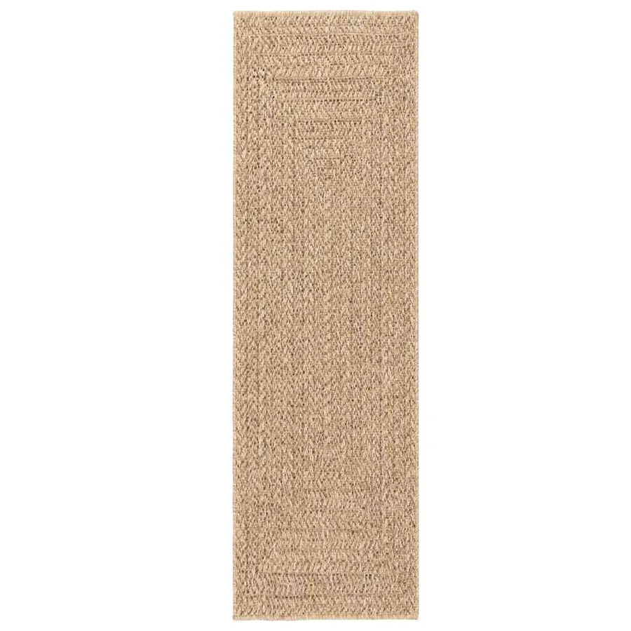 Tapis ZIZUR 80x250 cm aspect de jute intérieur et extérieur - 4