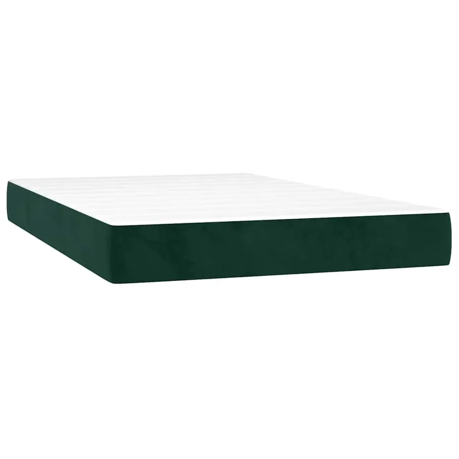 Sommier à lattes de lit et matelas Vert foncé 120x200cm Velours - 5
