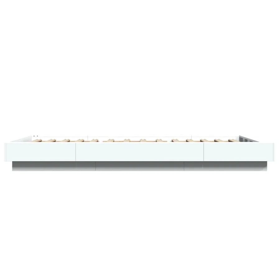 Cadre de lit sans matelas blanc 90x190 cm - 5