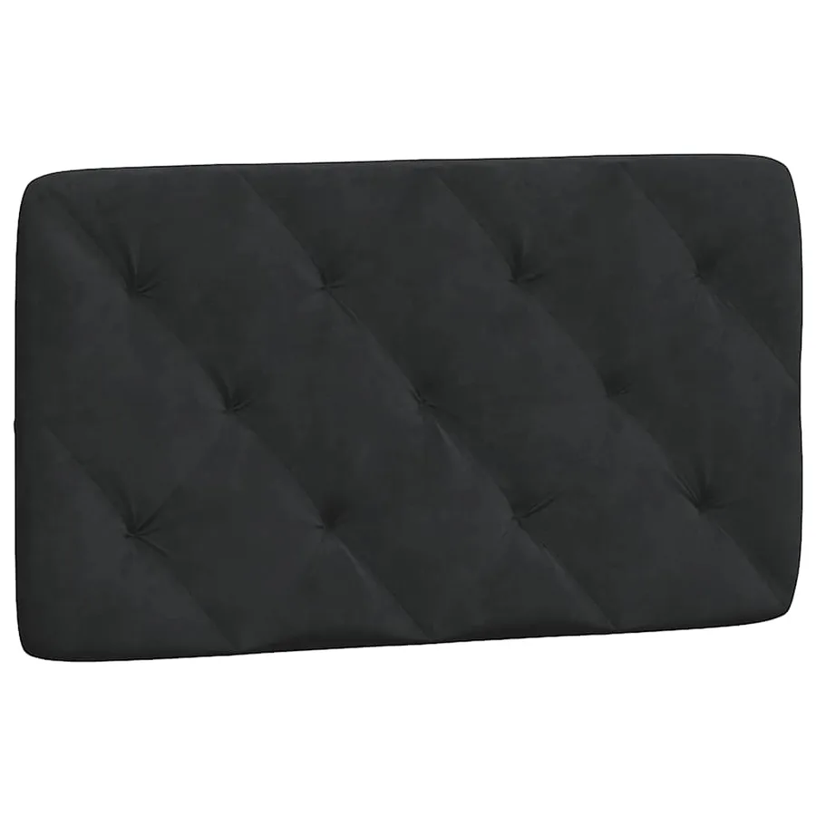 Cadre de lit sans matelas noir 90x190 cm velours - 8