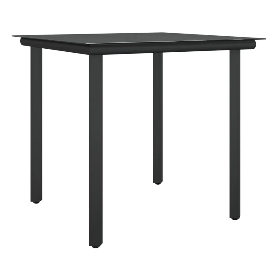 Ensemble à manger de jardin 3 pcs coussins résine tressée acier - 6