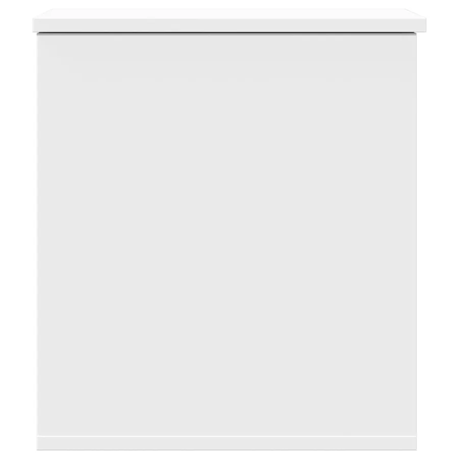 Boîte de rangement blanc 40x42x46 cm bois d'ingénierie - 5