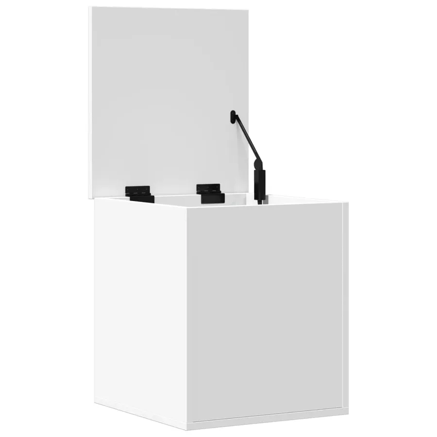Boîte de rangement blanc 40x42x46 cm bois d'ingénierie - 7