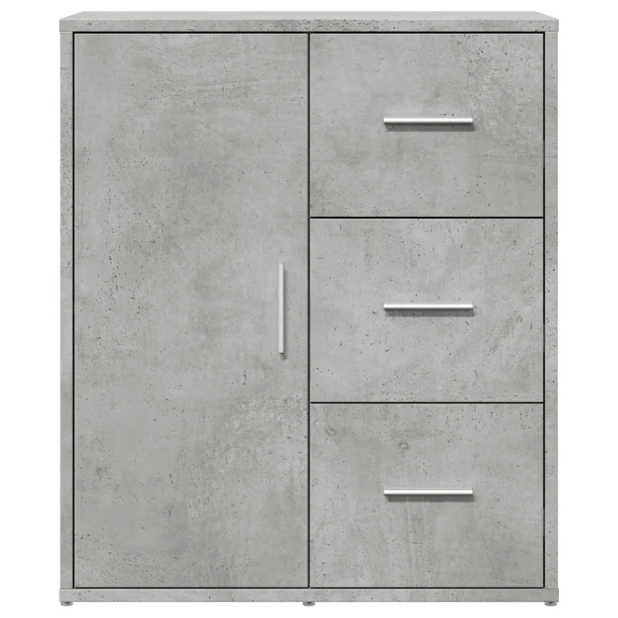 Buffets 2 pcs gris béton 60x31x70 cm bois d'ingénierie - 5