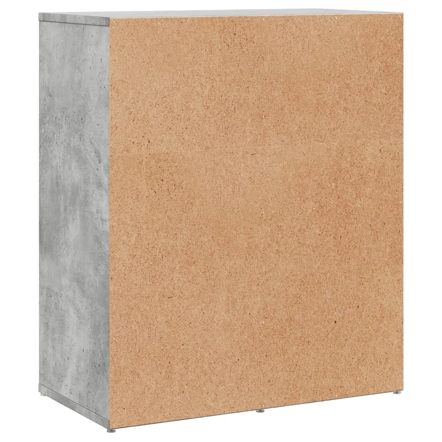 Buffets 2 pcs gris béton 60x31x70 cm bois d'ingénierie - 7