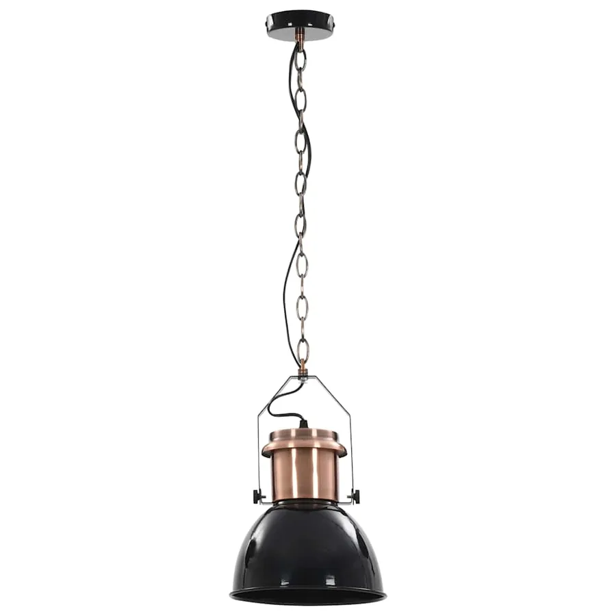 Plafonniers 2 pcs Noir Rond E27 - 5