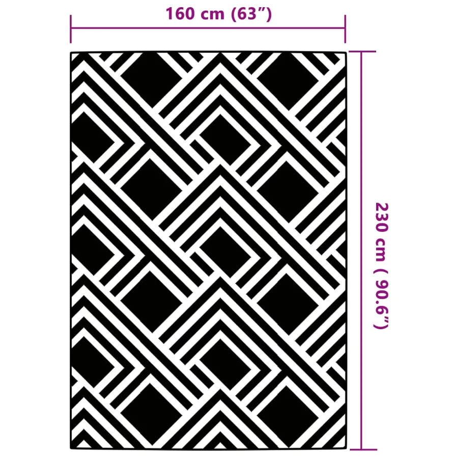 Tapis d'extérieur ARAKIL Gris 160x230 cm PP - 6
