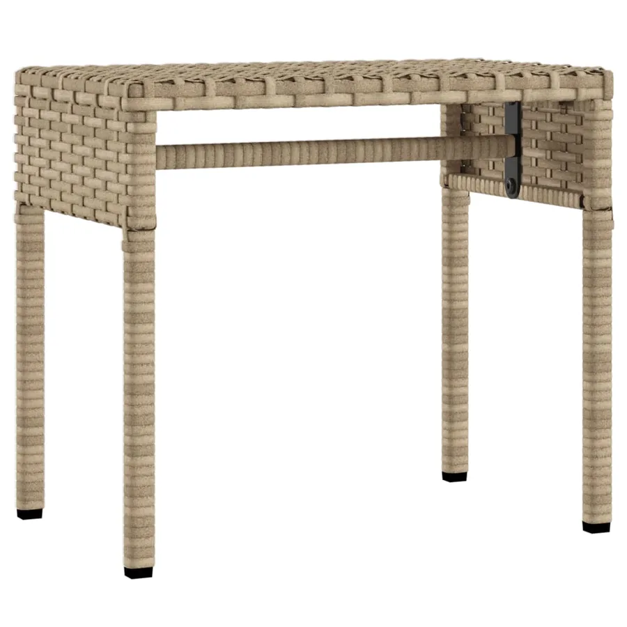 Chaises longues lot de 2 avec auvents et table gris poly rotin - 38