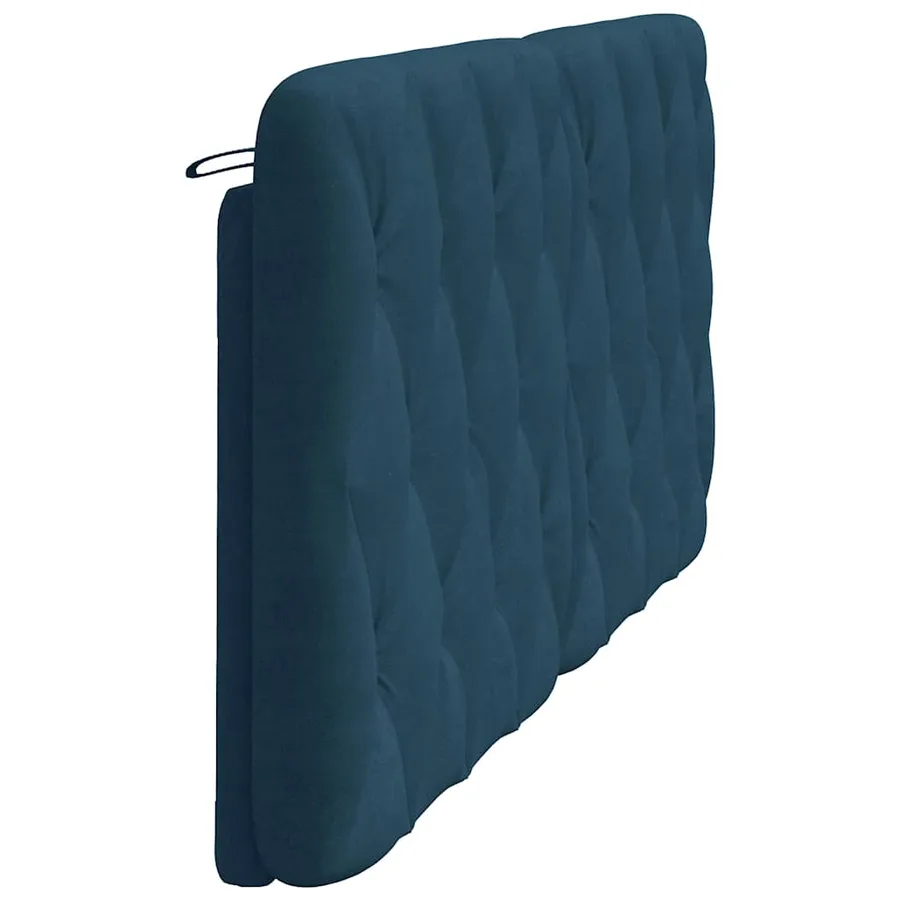 Coussin de tête de lit bleu 180 cm velours - 6
