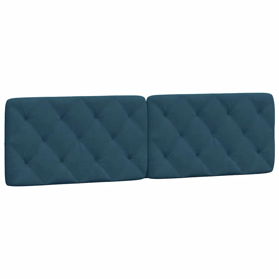 Lit avec matelas bleu 180x200 cm velours - 5