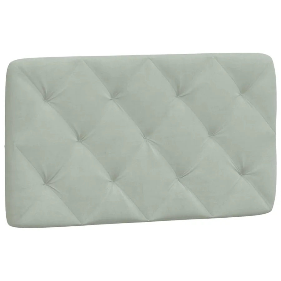 Lit avec matelas gris clair 80x200 cm velours - 5
