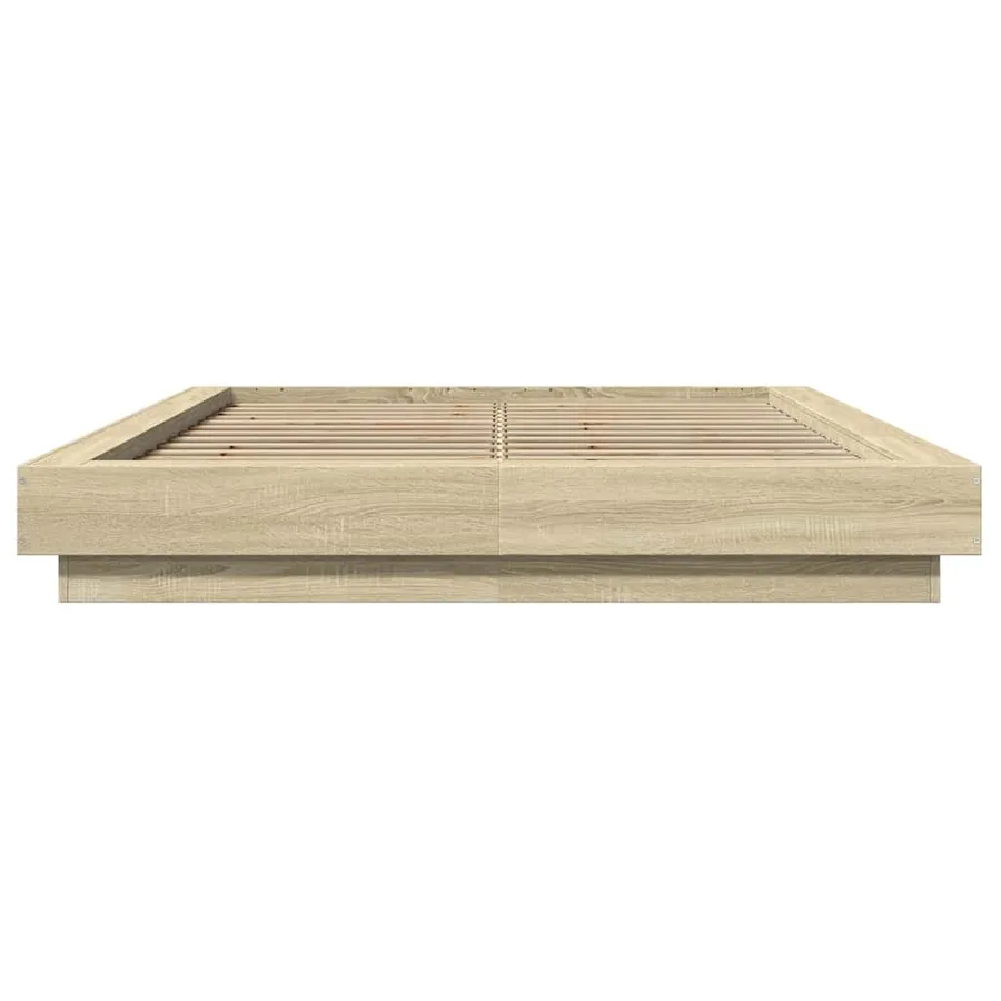 Cadre de lit avec lumières LED sans matelas 140x200 cm - 5