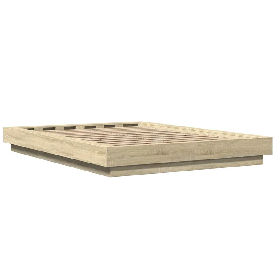 Cadre de lit avec lumières LED sans matelas 140x200 cm - 7