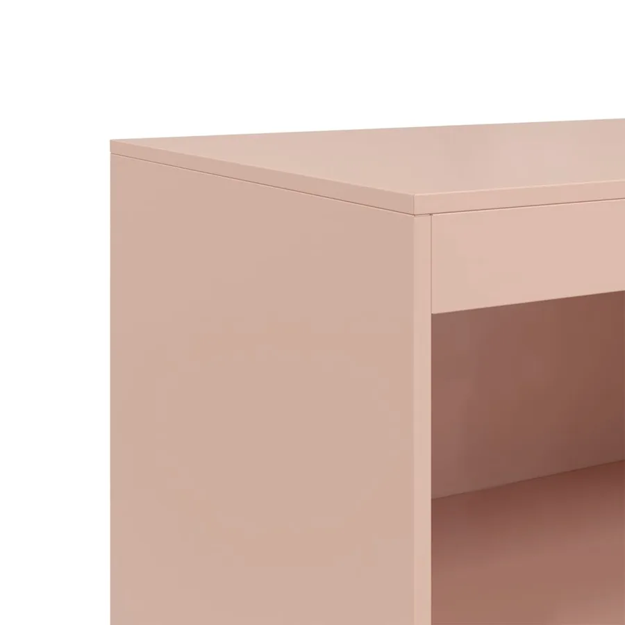 Buffet rose 67x39x107 cm acier - 10