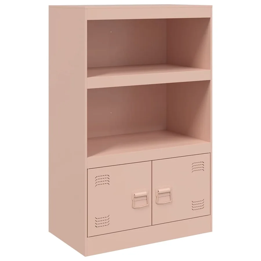 Buffet rose 67x39x107 cm acier - 2