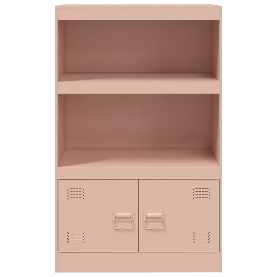 Buffet rose 67x39x107 cm acier - 6