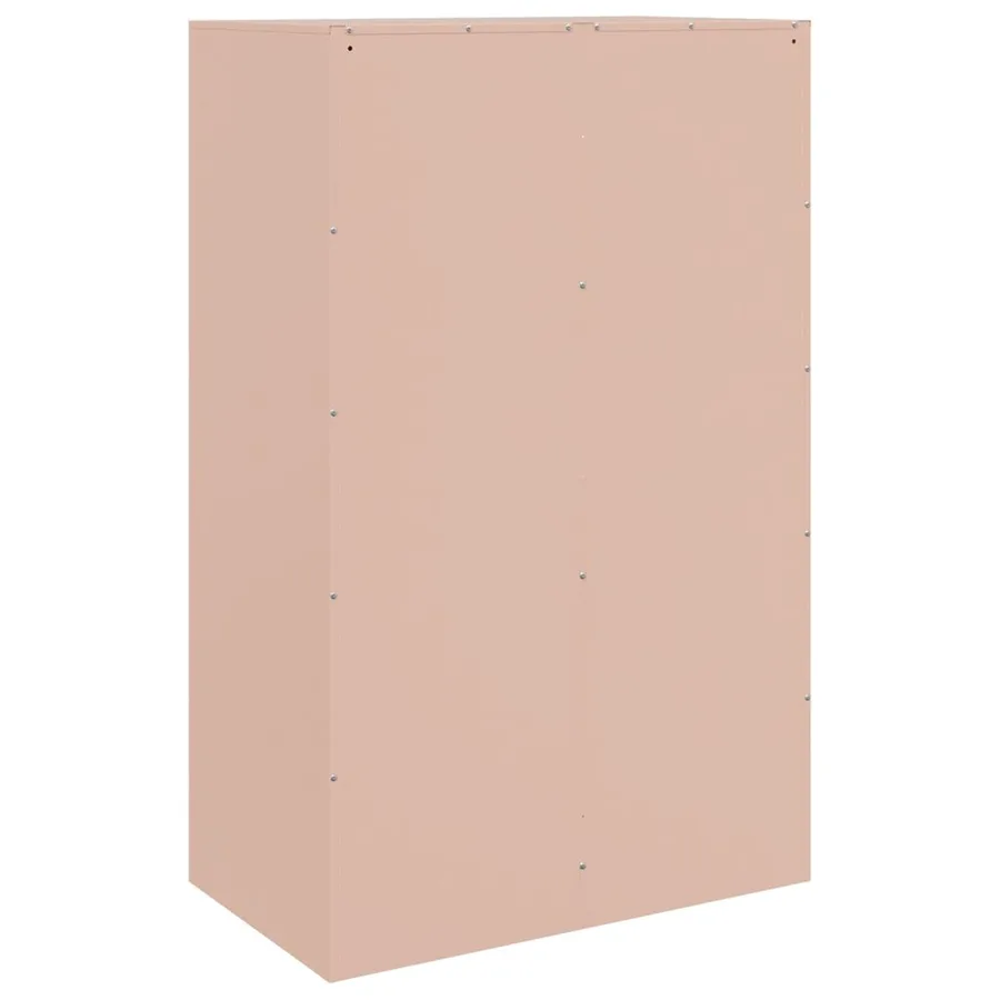 Buffet rose 67x39x107 cm acier - 9