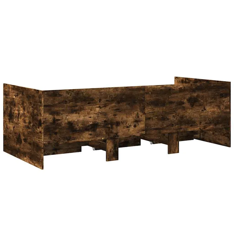 Lit de jour avec tiroirs sans matelas chêne fumé 90x200 cm - 6