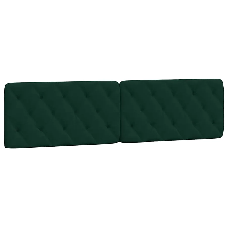 Cadre de lit sans matelas vert foncé 200x200 cm velours - 8