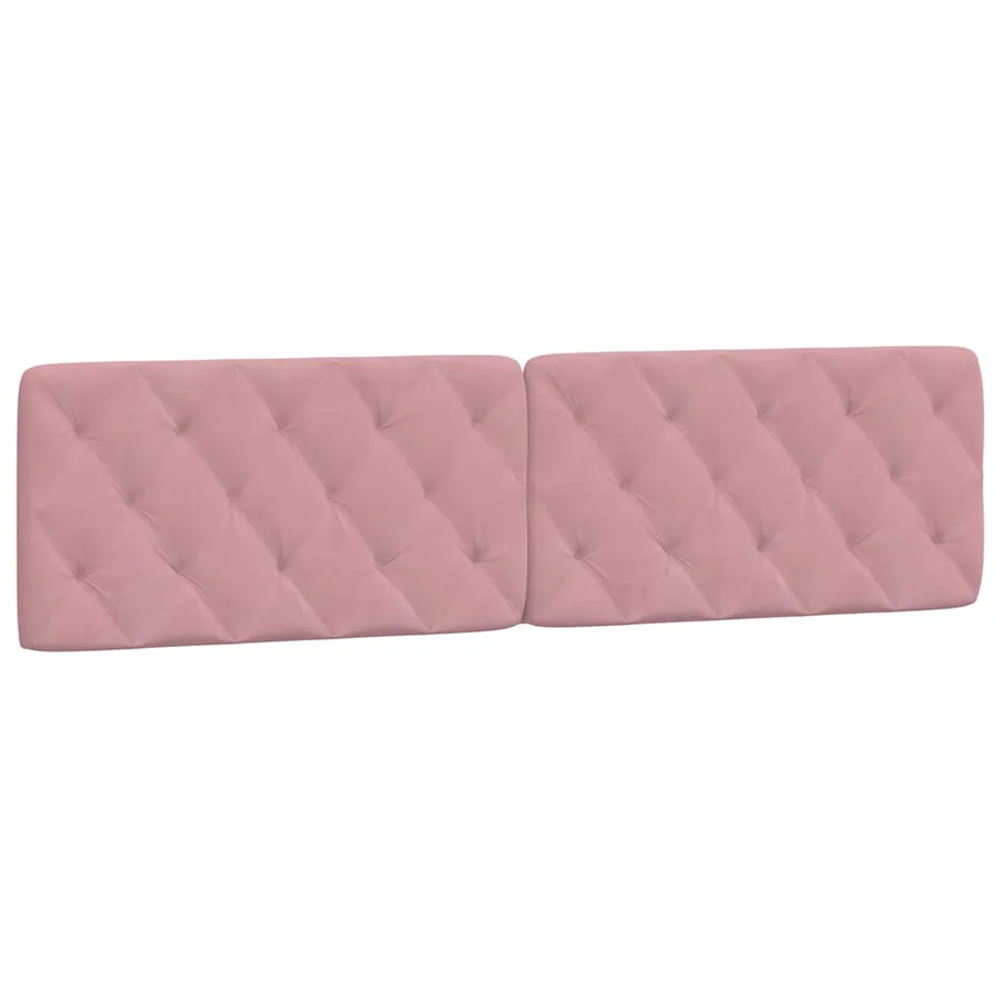 Cadre de lit sans matelas rose 200x200 cm velours - 8