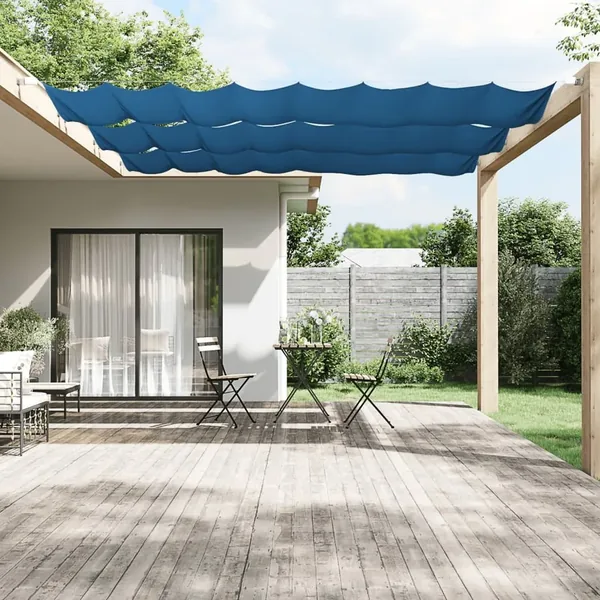 Auvent vertical Bleu 60x420 cm Tissu oxford