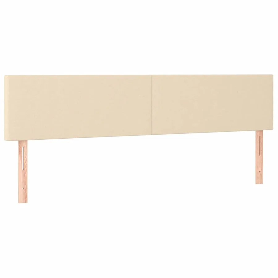 Sommier à lattes de lit avec matelas crème 120x190 cm tissu - 7