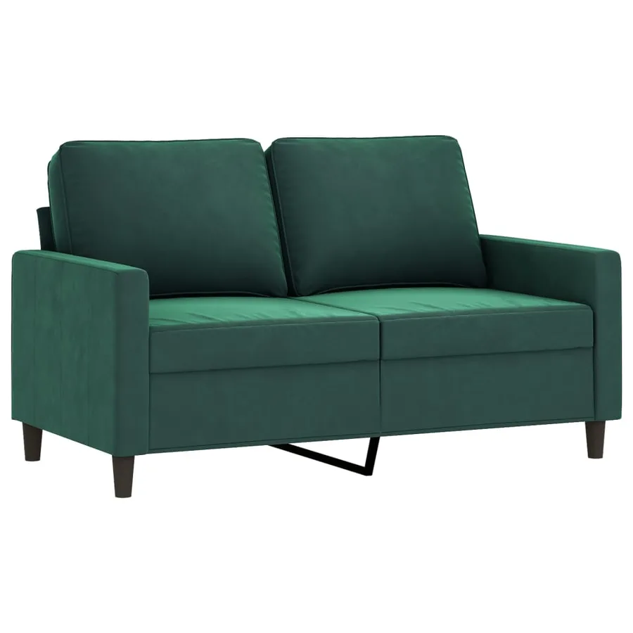 Ensemble de canapés 4 pcs vert foncé velours - 4