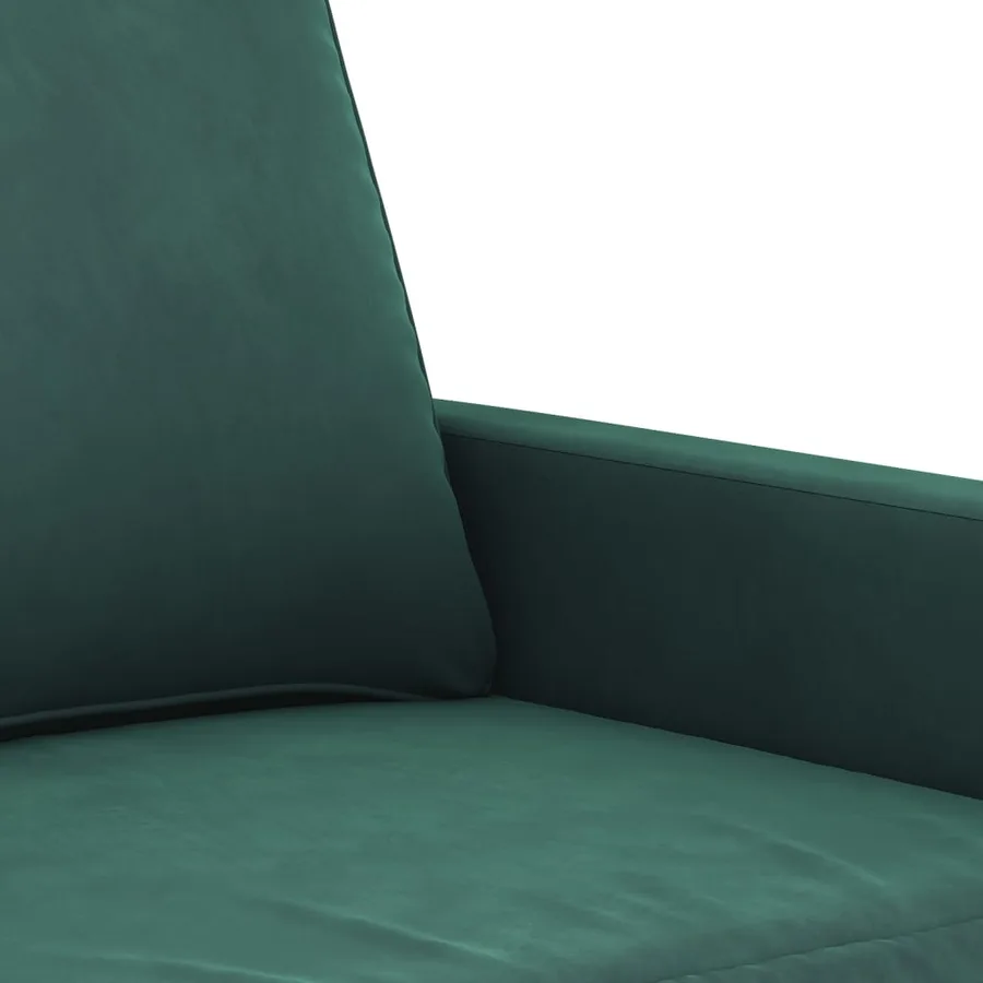 Ensemble de canapés 4 pcs vert foncé velours - 7