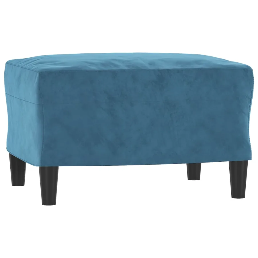 Ensemble de canapés 3 pcs avec coussins Bleu Velours - 5