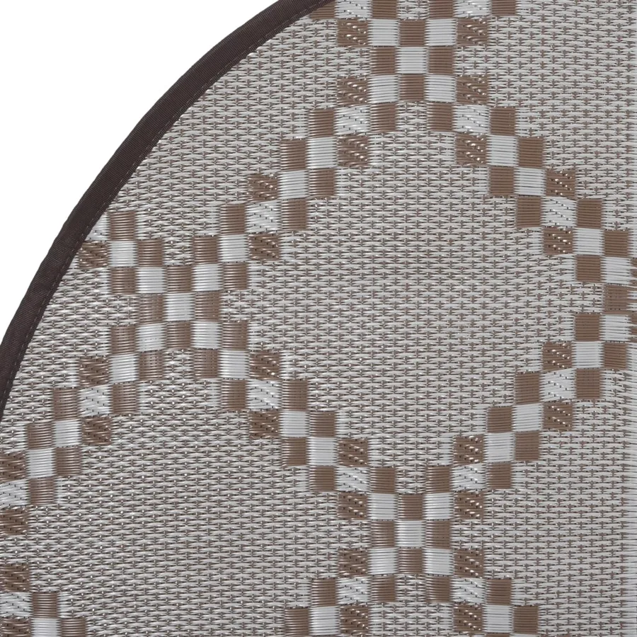 Tapis d'extérieur ARAKIL marron Ø160 cm PP - 5