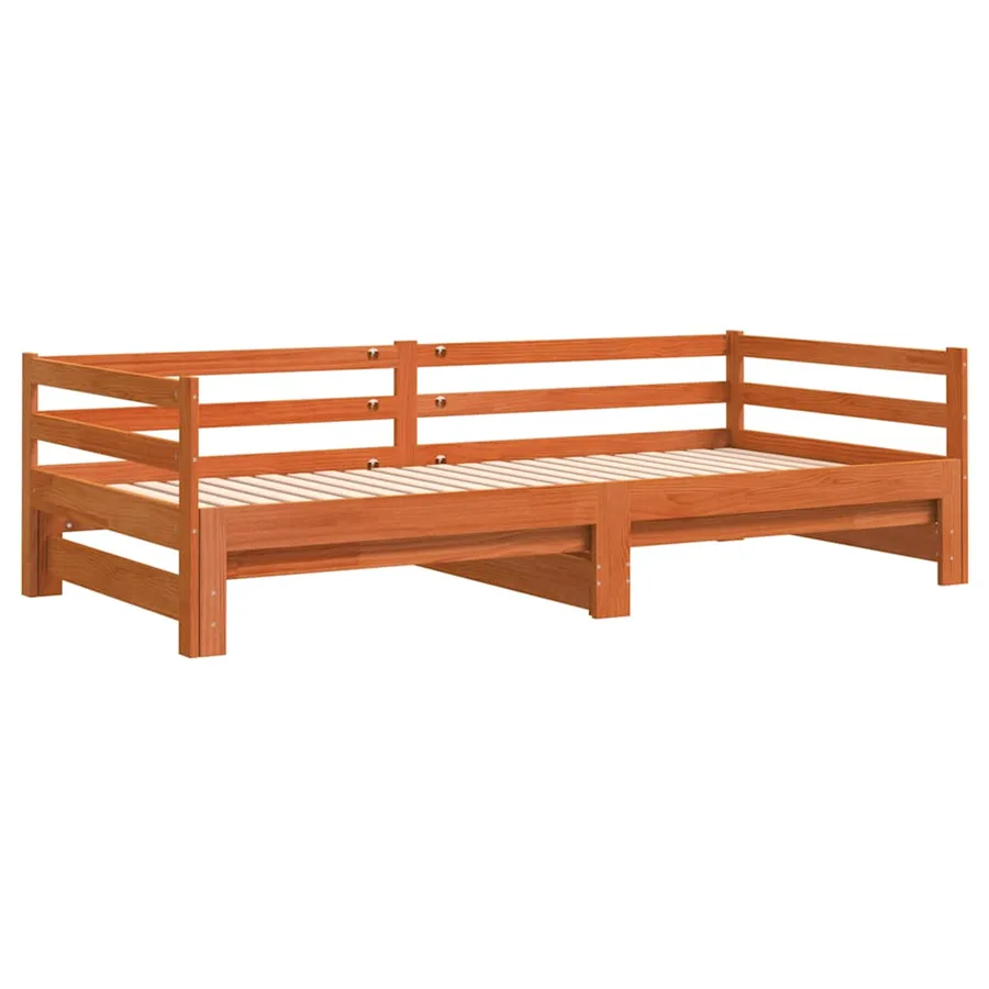 Lit de jour et lit gigogne sans matelas 90x200 cm bois massif - 6