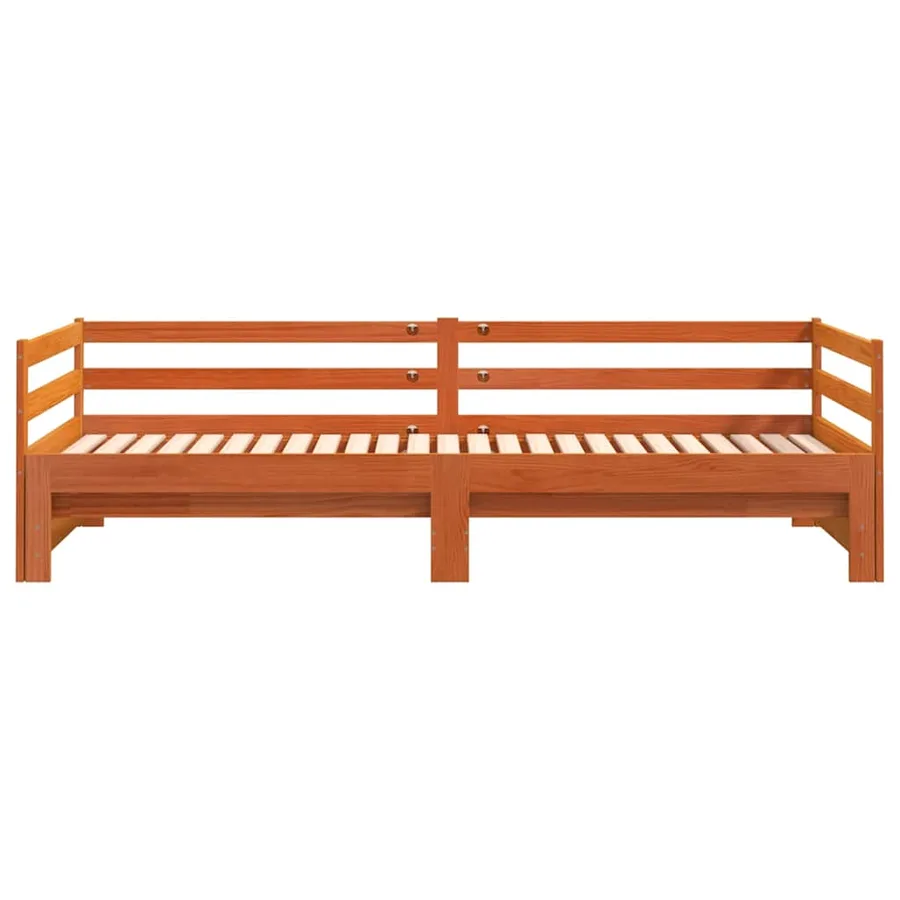 Lit de jour et lit gigogne sans matelas 90x200 cm bois massif - 7