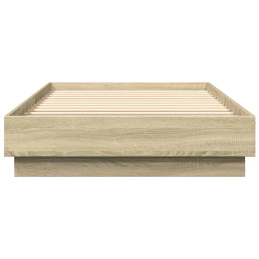 Cadre de lit sans matelas chêne sonoma 100x200 cm - 4