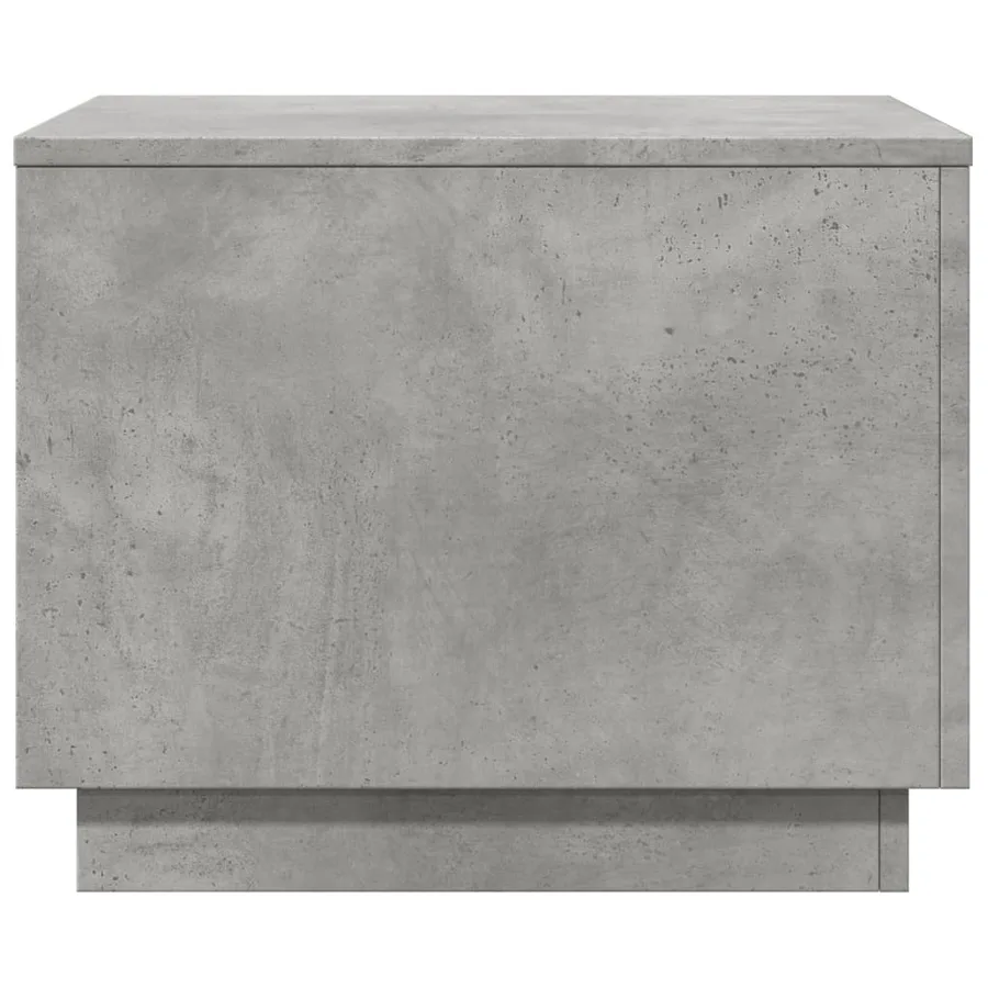 Table basse avec lumières LED gris béton 50x50x40 cm - 7