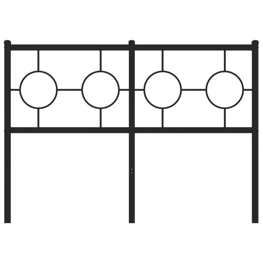 Tête de lit de remplacement métal noir 120 cm - 3