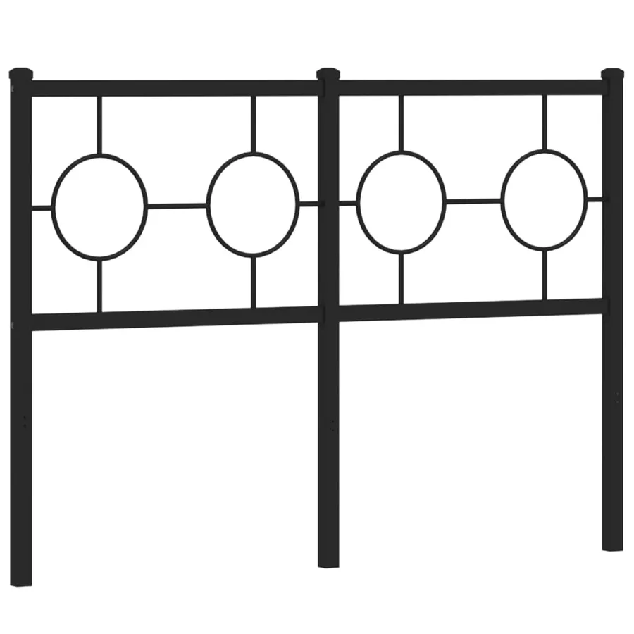 Tête de lit de remplacement métal noir 120 cm - 4