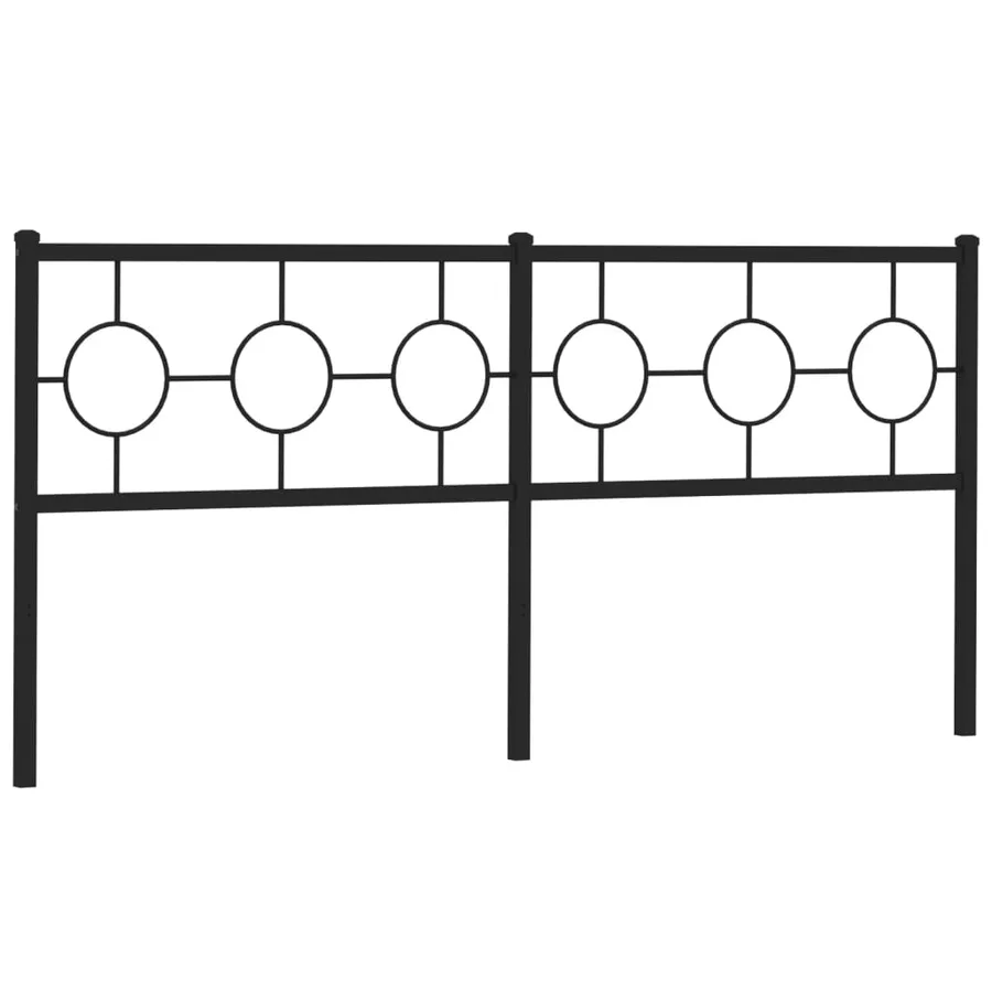 Tête de lit de remplacement métal noir 180 cm - 2