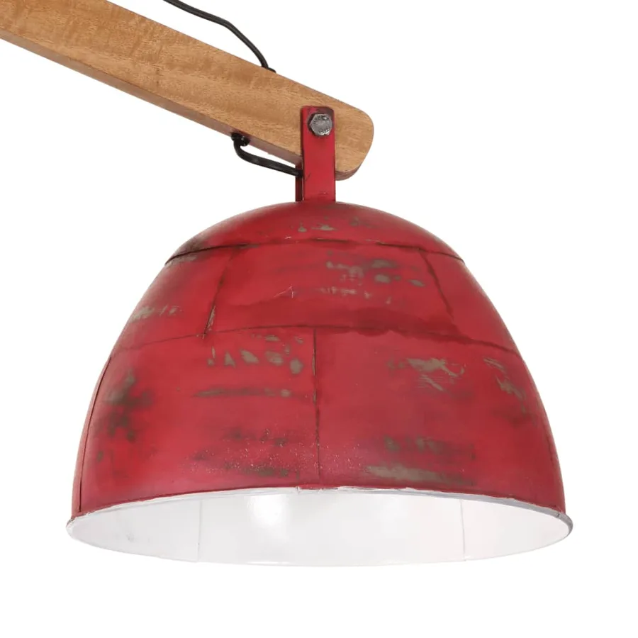 Plafonnier 25 W rouge délavé 29x18x85 cm E27 - 5