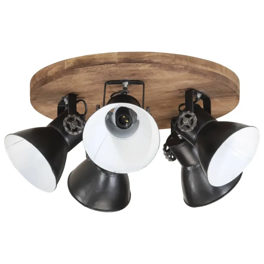 Plafonnier 25 W noir 50x50x25 cm E27 - 2