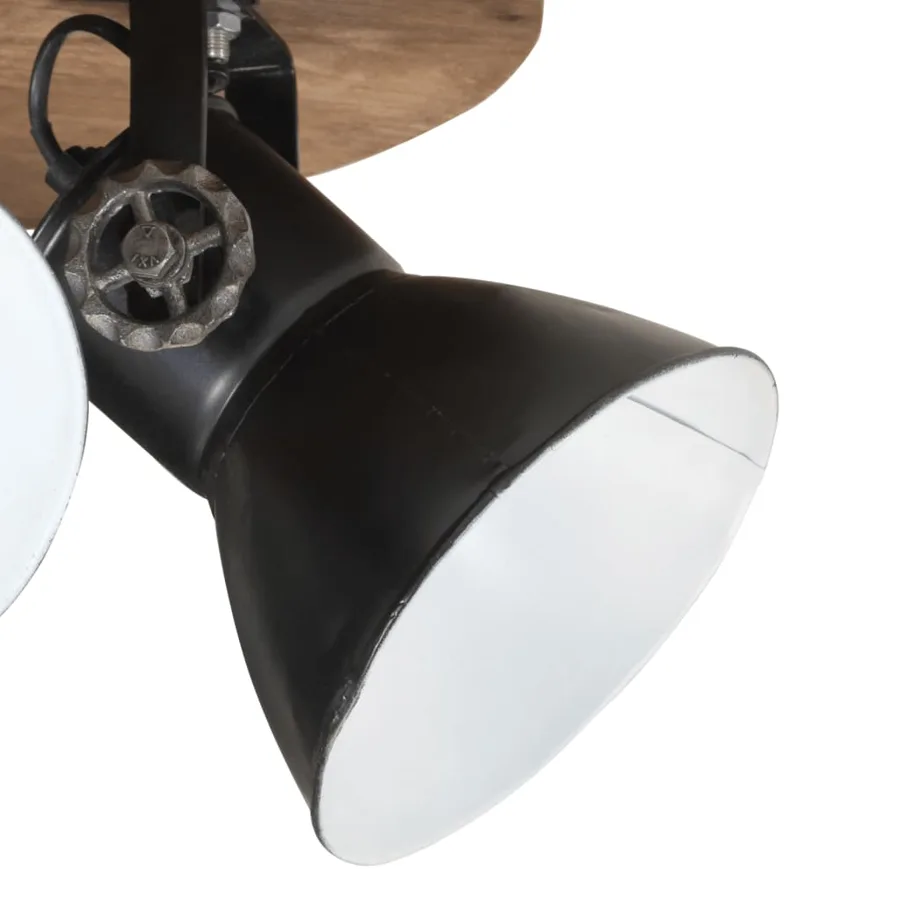 Plafonnier 25 W noir 50x50x25 cm E27 - 4
