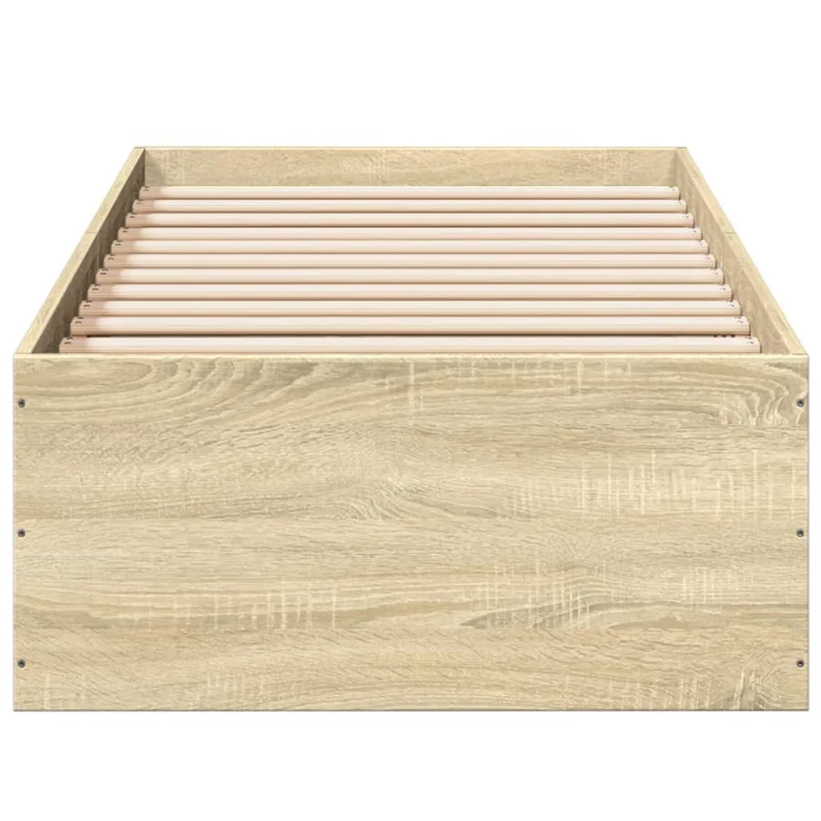 Cadre de lit sans matelas chêne sonoma 100x200 cm - 4