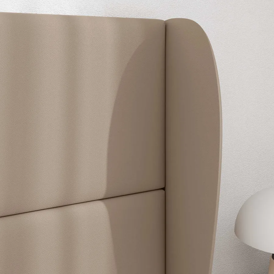 Oreille de tête de lit Marron 80 x 23 x 6 cm PVC - 4