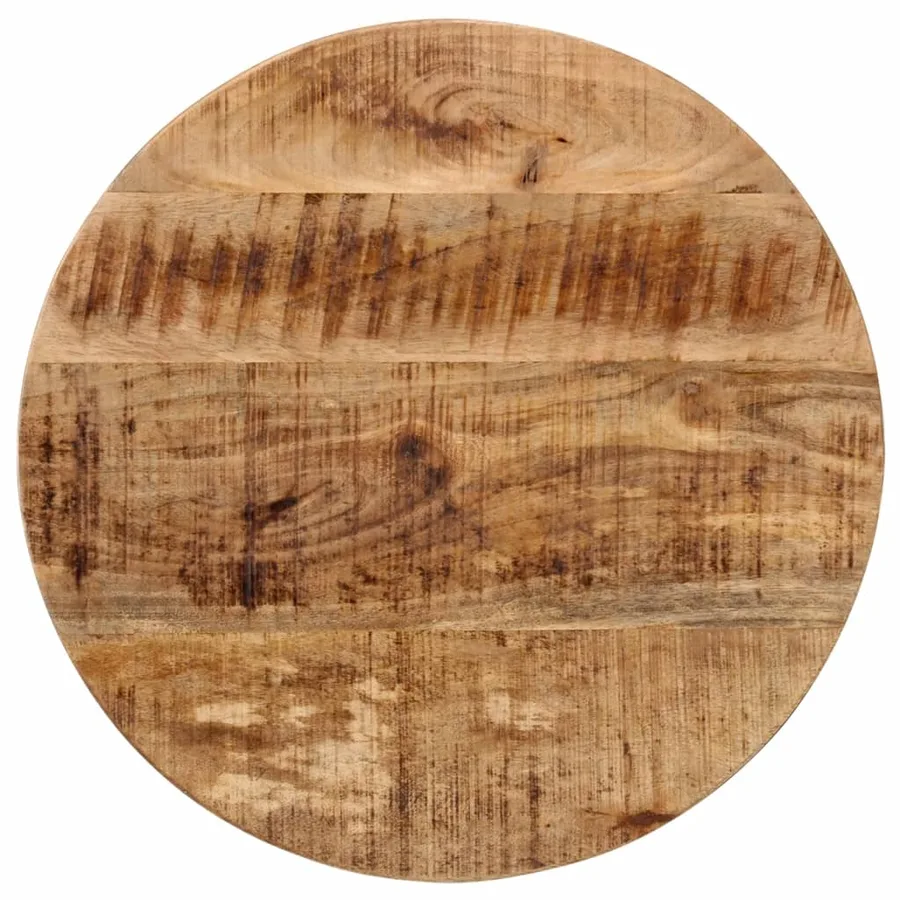 Table basse 45x45x40 cm bois de manguier solide et fer - 4
