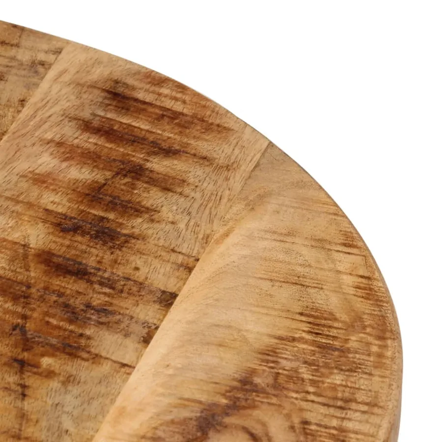 Table basse 45x45x40 cm bois de manguier solide et fer - 6