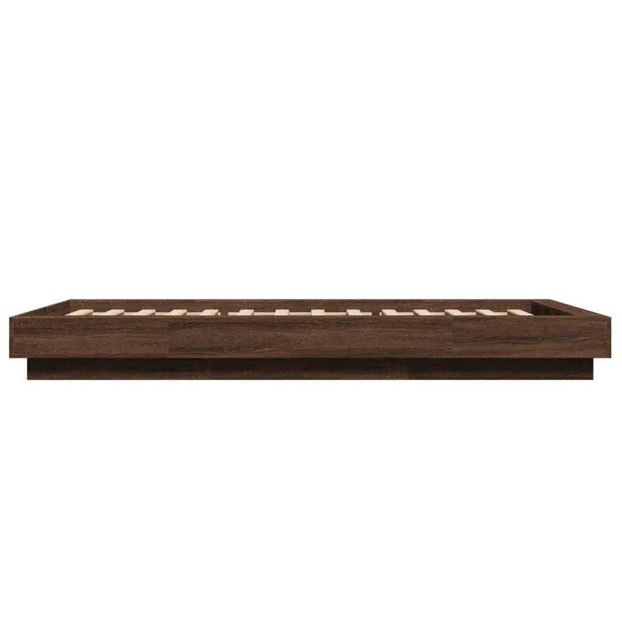 Cadre de lit sans matelas chêne marron 90x190 cm - 5