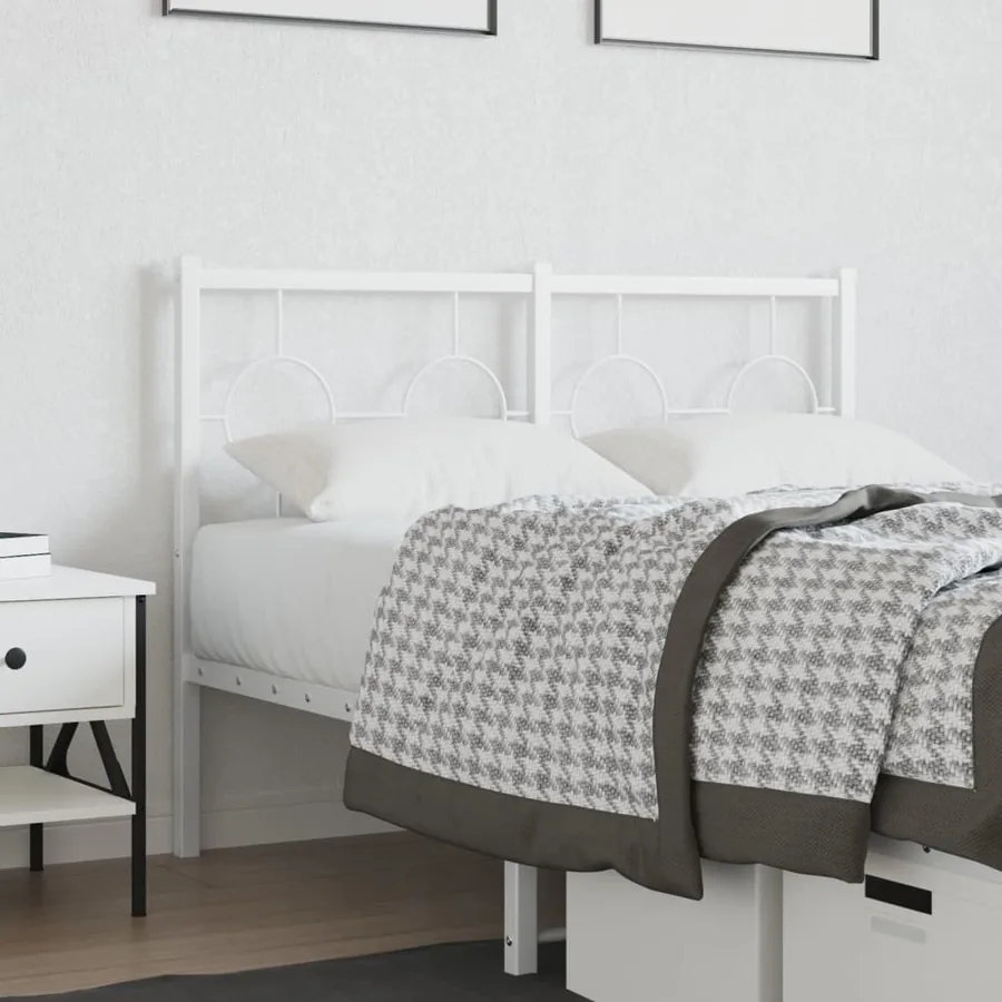 Tête de lit de remplacement métal blanc 120 cm