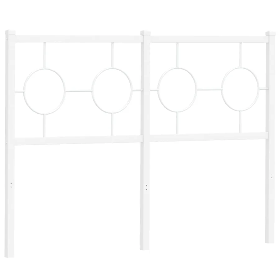 Tête de lit de remplacement métal blanc 120 cm - 2